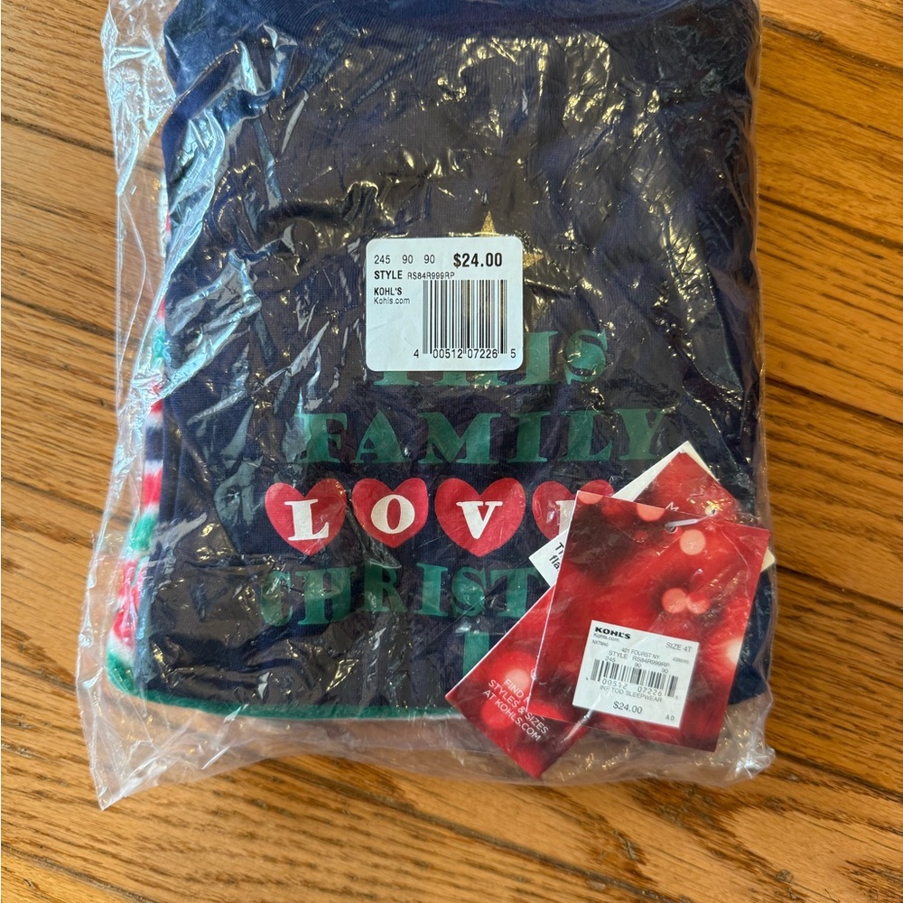 Kohl's Festive Navy Sweater with Heart Design